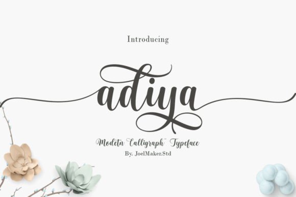 Adiya: The Script Font That Elevates Your Brand Identity