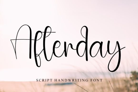 Afterday: A Delicate Handwritten Font