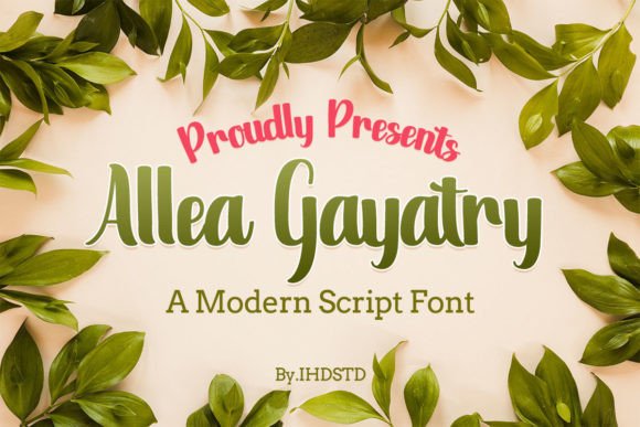Allea Gayatry: The Elegant Script Font for Handmade Brands