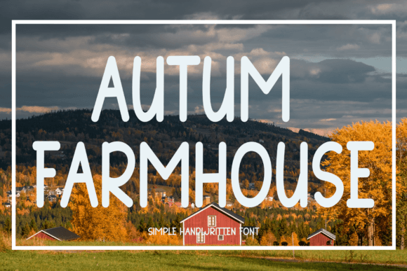 Autum Farmhouse: A Timeless Handwritten Font for Editorial Design