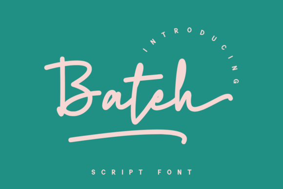 Bateh: A Delicate Handwritten Font for Editorial Design