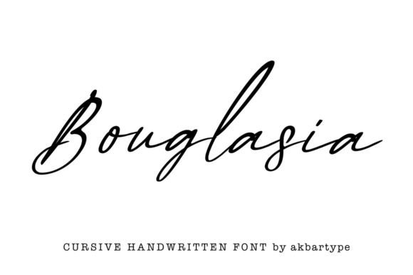 Bouglasia: A Elegant Script Font for Modern Design