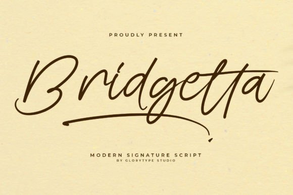 Bridgetta: A Glamorous Script Font