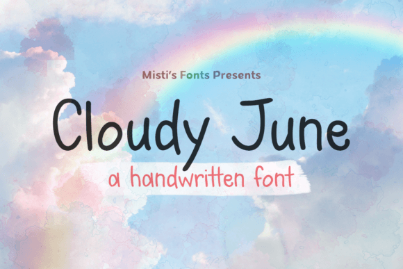 Cloudy June: A Whimsical Handwritten Font for Makers