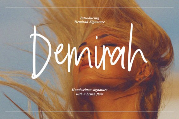 Demirah Font: Elegant Script for Handmade Labels & Cards
