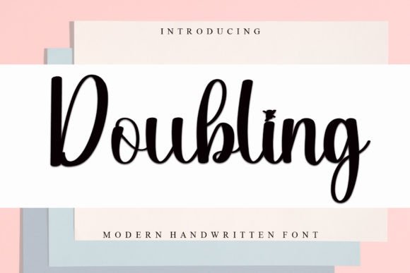 Doubling: A Handwritten Font for Elegant Design
