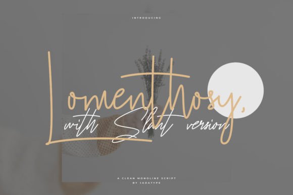 Elevate Your Brand with the Lomenthosy Typeface