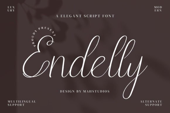 Endelly: Elegant Script Font for Crafters