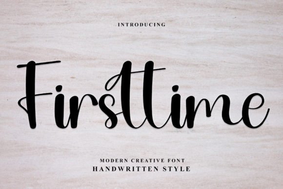 Firsttime: A Handwritten Typeface for Editorial Design