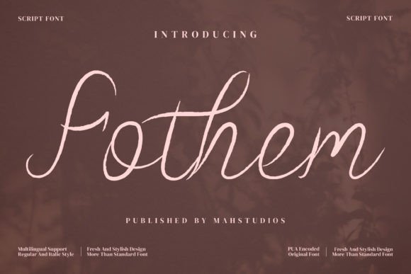 Fothem: Elegant Handwritten Font