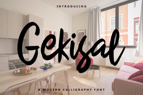 Gekisal: A Handmade Typeface for Elegant Design