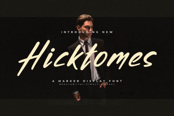 Hicktomes: A Script Typeface for Bold Campaign Visuals