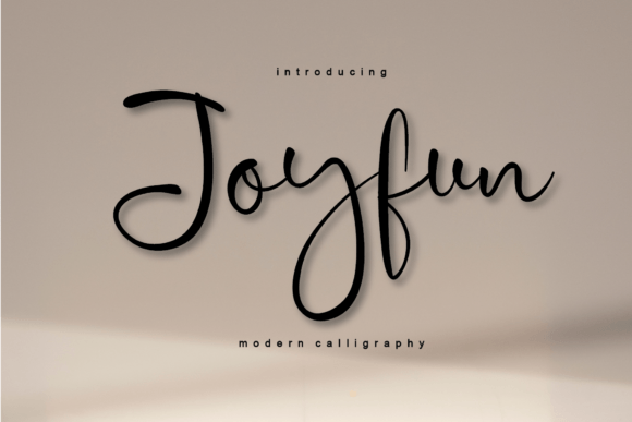 Joyfun: A Handwritten Font for Elegant Editorial Design