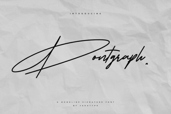 Pontgraph Review: A Script Font for Bold Brand Identity
