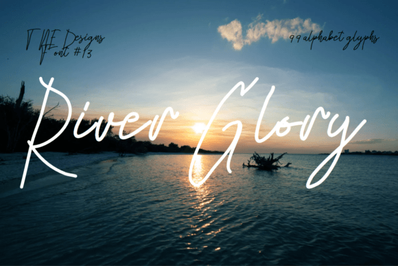 River Glory: A Flowing Typeface for Modern Editorial Design