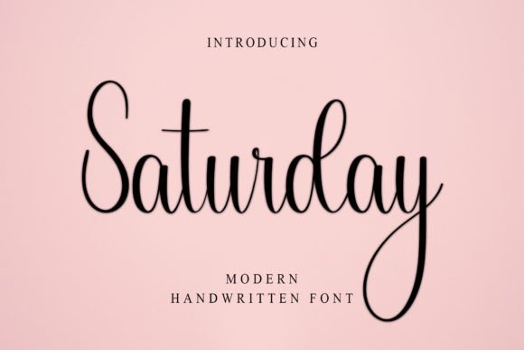 Satuyrday: A Handwritten Font for Creative Projects