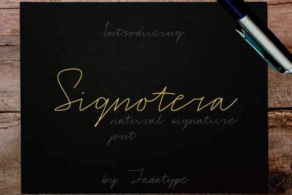 Signotera: The Elegant Handwritten Font for Crafters