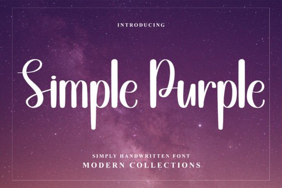 Simple Purple Font for Web Design