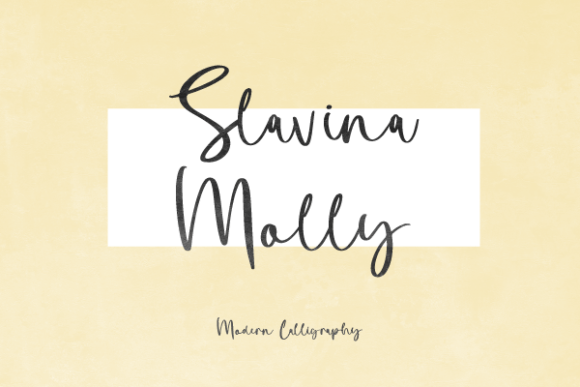 Slavina Molly: Elegant Handwritten Font