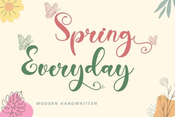 Spring Everyday Font Review for Social Campaigns