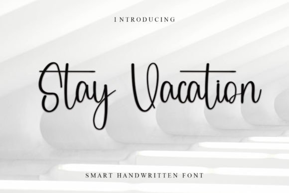 Stay Vacation: A Handwritten Font for Editorial Calm