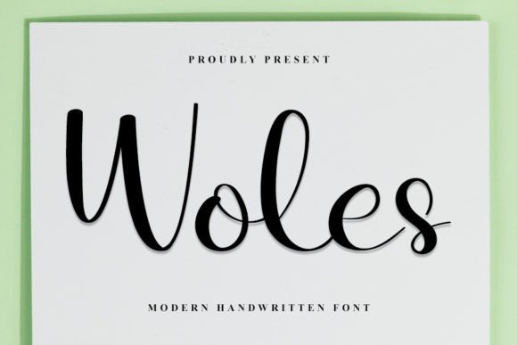 Woles: A Handwritten Font for Creative Web Design